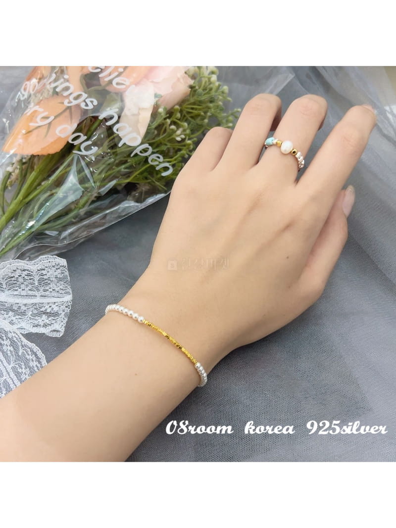 08 Room - Korean Women Fashion - #momslook - Silver Bracelet 1066 - 2