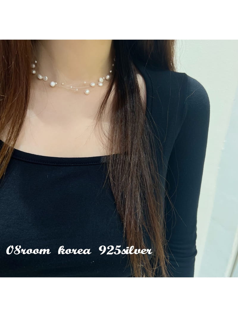 08 Room - Korean Women Fashion - #momslook - Silver Necklace 1505