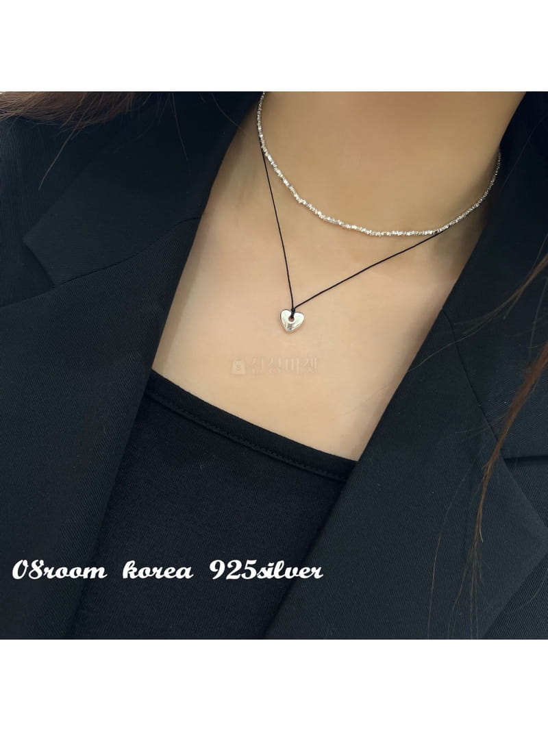 08 Room - Korean Women Fashion - #momslook - Silver Necklace 1503