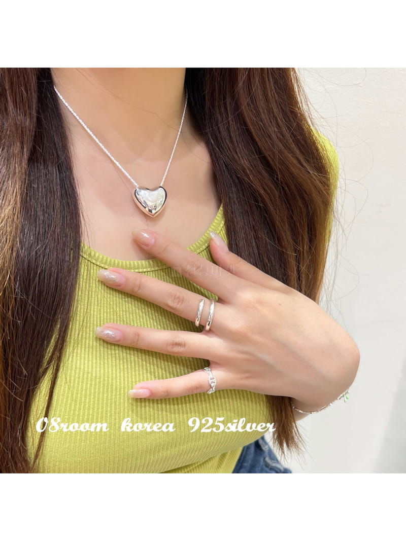 08 Room - Korean Women Fashion - #momslook - Silver Necklace 1499