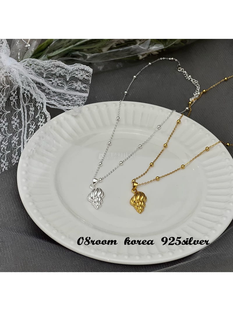 08 Room - Korean Women Fashion - #momslook - Silver Necklace 1495