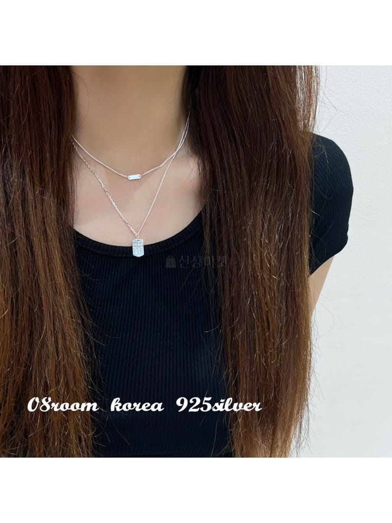 08 Room - Korean Women Fashion - #momslook - Silver Necklace 1486