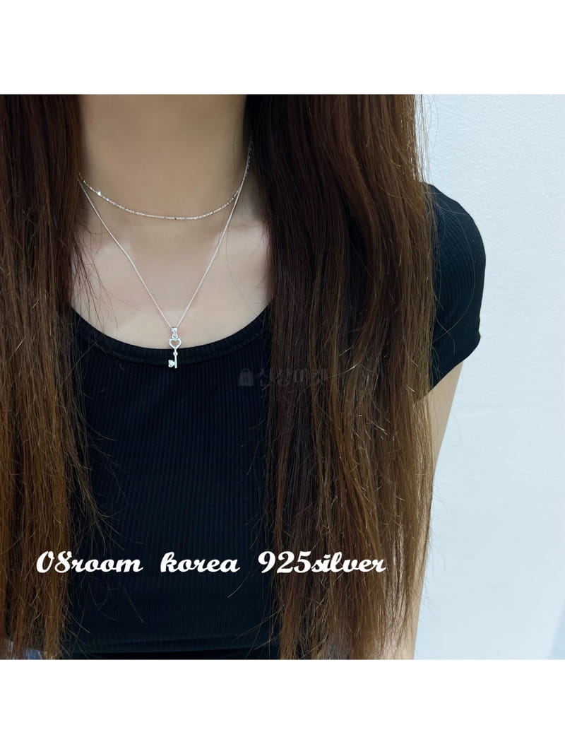 08 Room - Korean Women Fashion - #momslook - Silver Necklace 1485