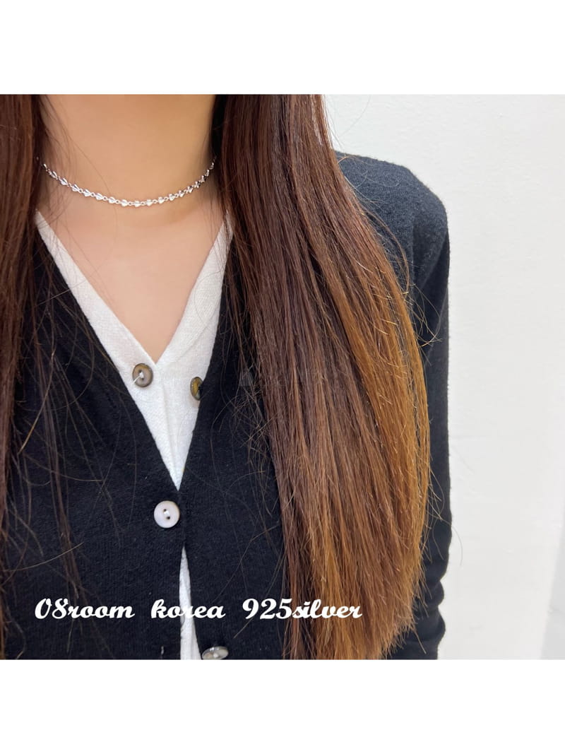 08 Room - Korean Women Fashion - #restrostyle - Silver Necklace 1480