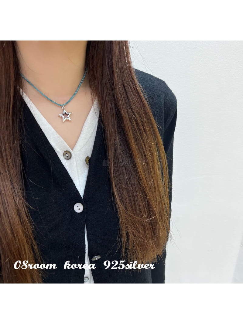 08 Room - Korean Women Fashion - #romanticstyle - Silver Necklace 1479