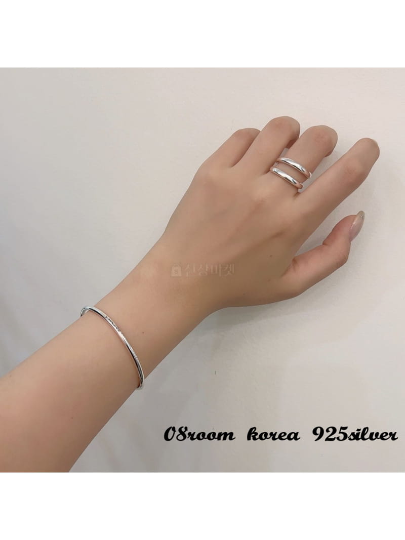 08 Room - Korean Women Fashion - #romanticstyle - Silver Bracelet 1071