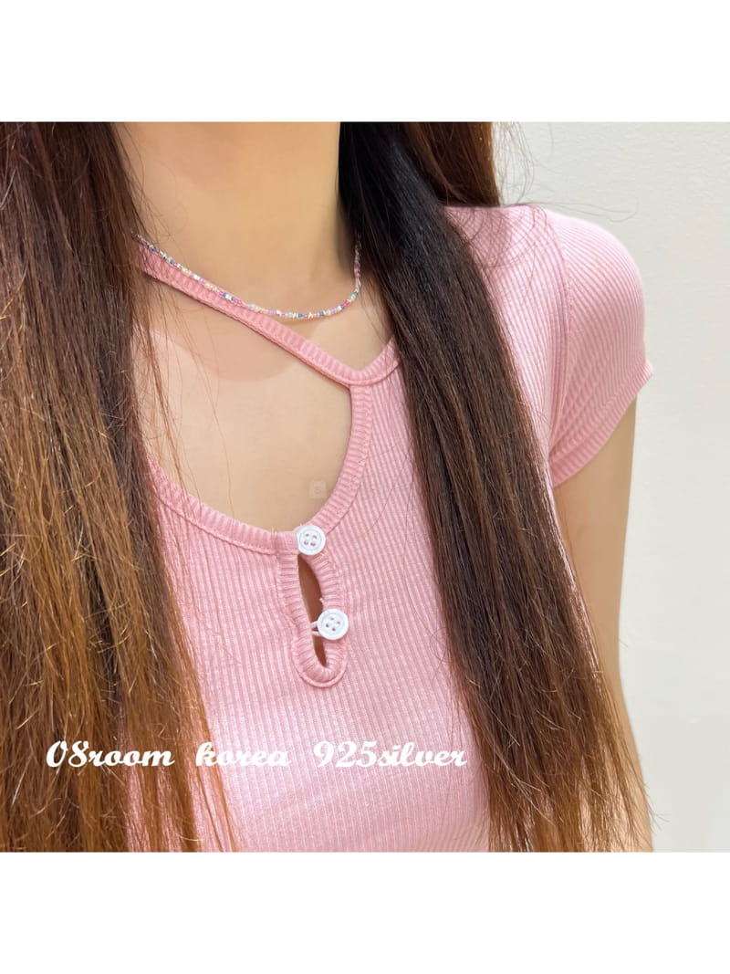 08 Room - Korean Women Fashion - #thatsdarling - Silver Necklace 1507