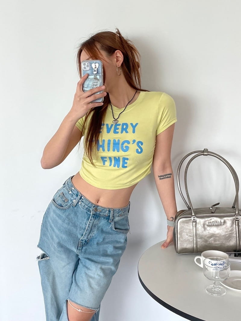 08 Room - Korean Women Fashion - #womensfashion - Every Shirring Tee - 11