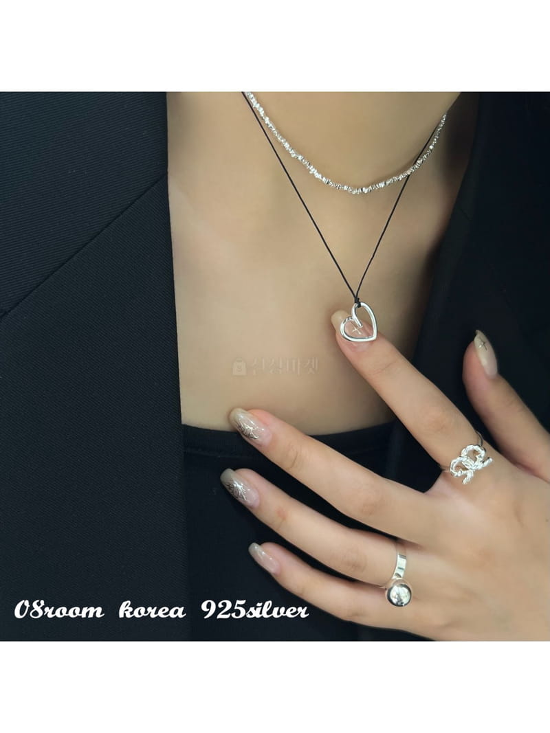 08 Room - Korean Women Fashion - #womensfashion - Silver Necklace 1504