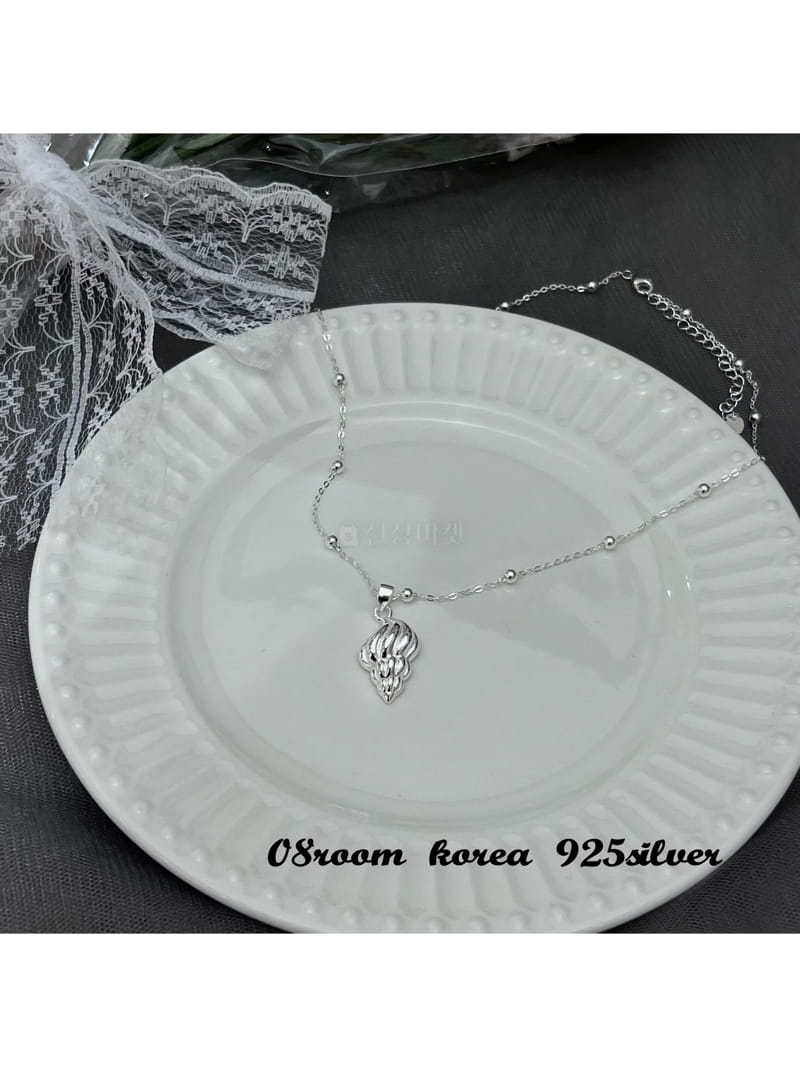 08 Room - Korean Women Fashion - #womensfashion - Silver Necklace 1495 - 2