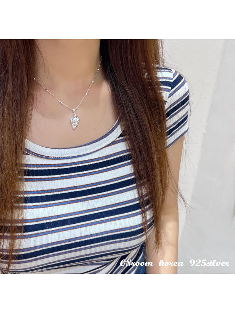 08 Room - Korean Women Fashion - #momslook - Silver Necklace 1495 - 4