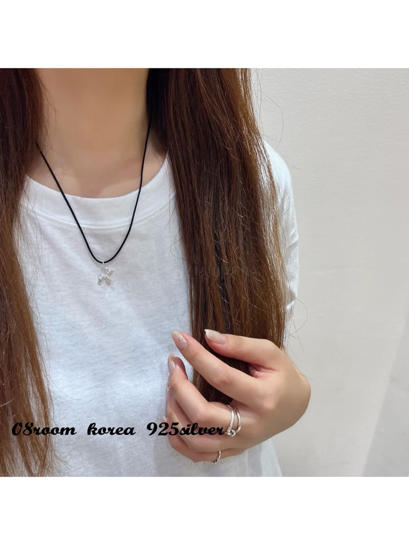 08 Room - Korean Women Fashion - #womensfashion - Silver Necklace 1491 - 2