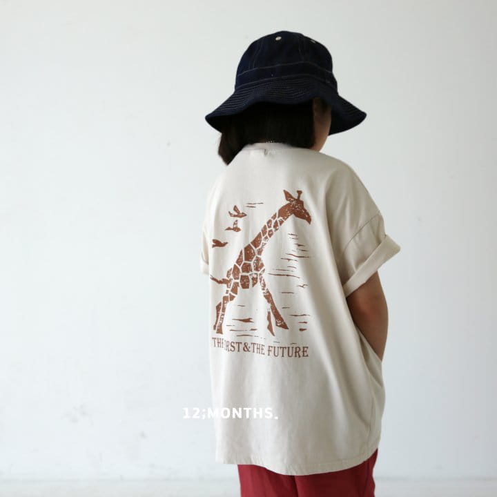 12 Month - Korean Children Fashion - #Kfashion4kids - Giraffe Tee with Mom - 12