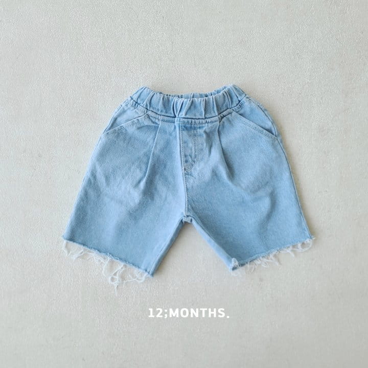 12 Month - Korean Children Fashion - #kidsshorts - Cutting Denim Shorts