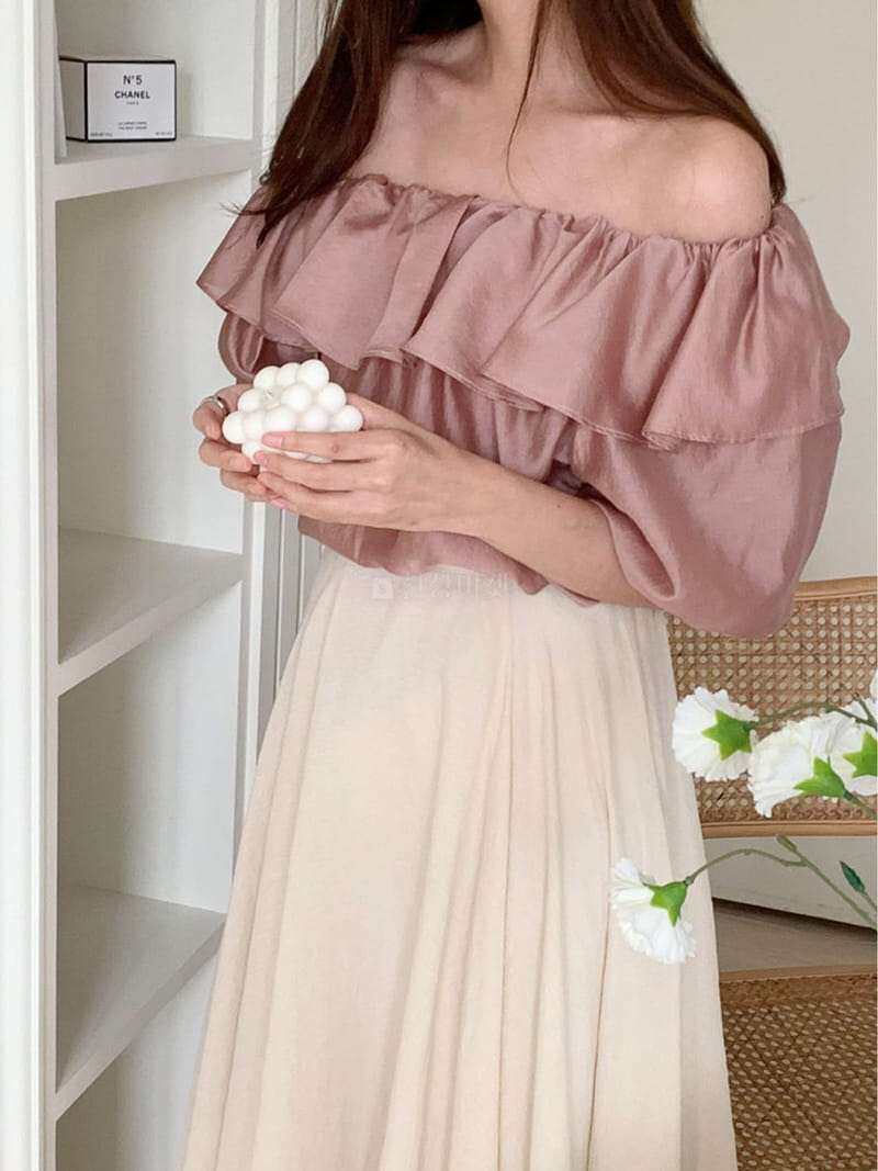 1st Gi - Korean Women Fashion - #momslook - Bro Frill Blouse