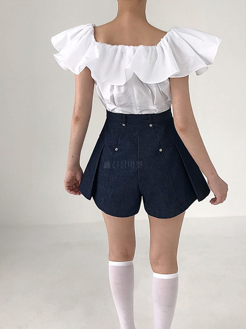 2two Moon - Korean Women Fashion - #momslook - Nes Big Frill Blouse - 3