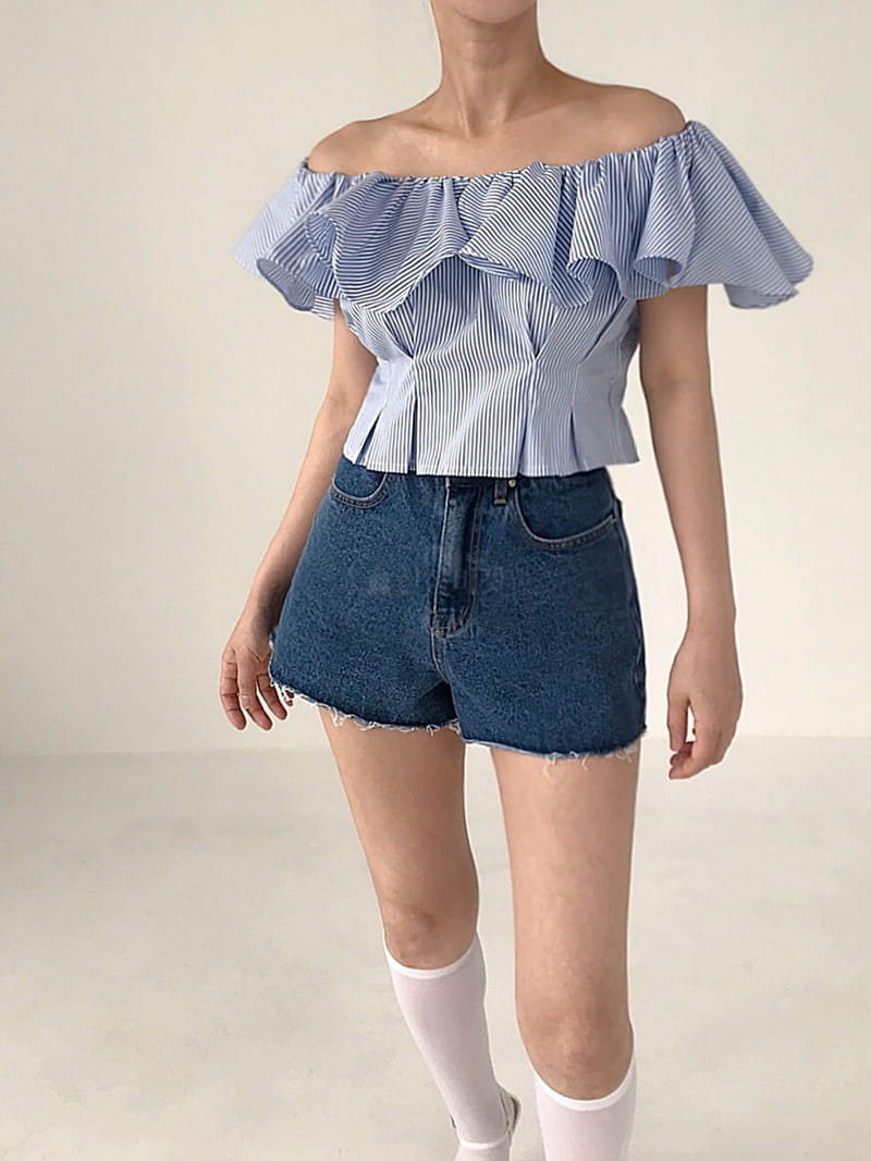 2two Moon - Korean Women Fashion - #vintagekidsstyle - Nes Big Frill Blouse - 12