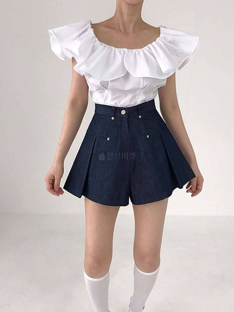 2two Moon - Korean Women Fashion - #momslook - Nes Big Frill Blouse - 4