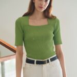 Square Rib Knit Top