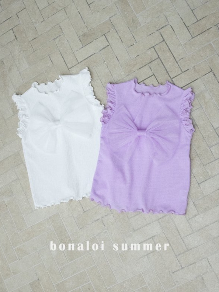 Shine Mesh Ribbon Sleeveless