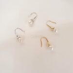 Silver Circle Pearl Earring