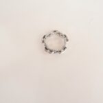 Silver (Silver) Twist Flower Ring