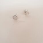 Silver (Silver) Jagae Heart Earring