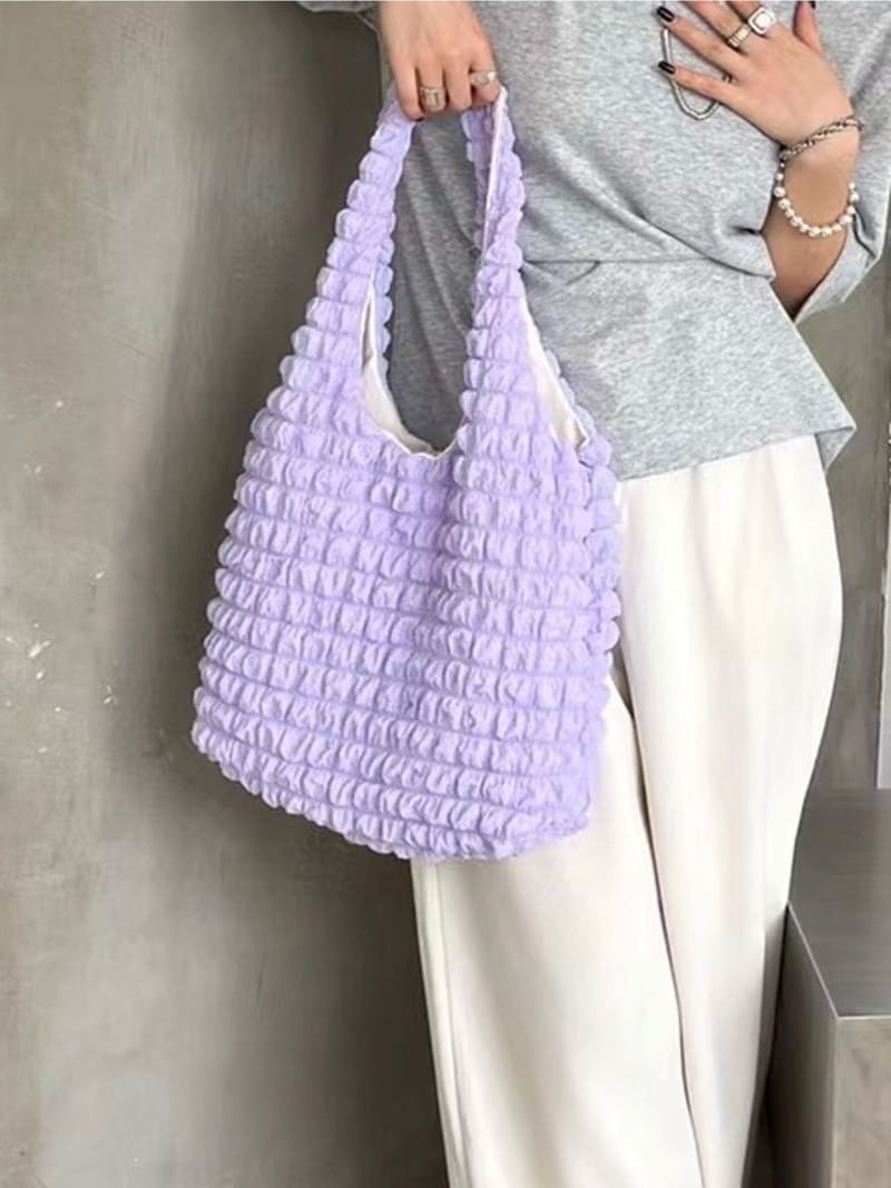 A In - Korean Women Fashion - #momslook - Embo Padding Shoulder Bag