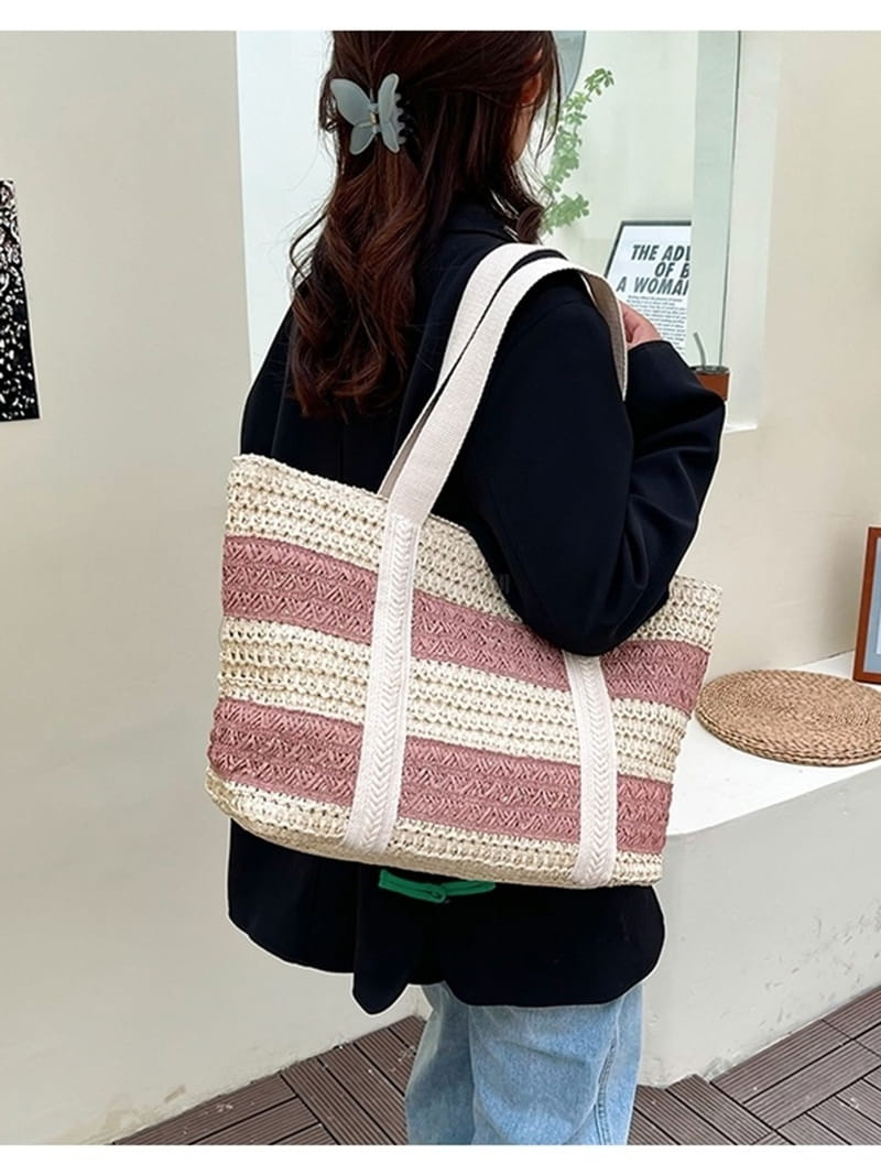 A In - Korean Women Fashion - #shopsmall - Pastel Straw Bag - 7