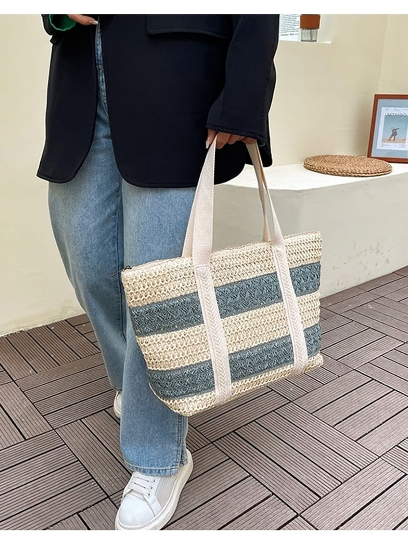 A In - Korean Women Fashion - #womensfashion - Pastel Straw Bag - 11