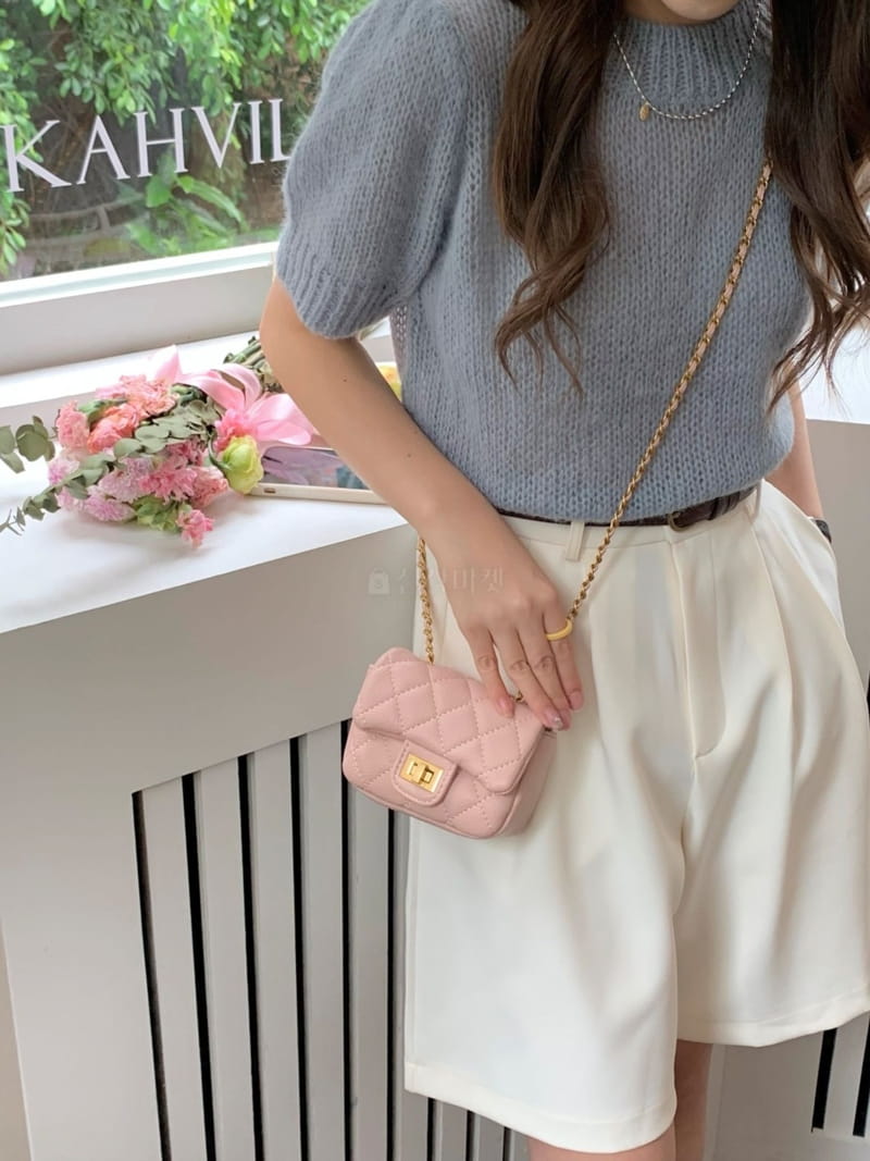 A In - Korean Women Fashion - #womensfashion - Quilting Mini Chain Bag - 9