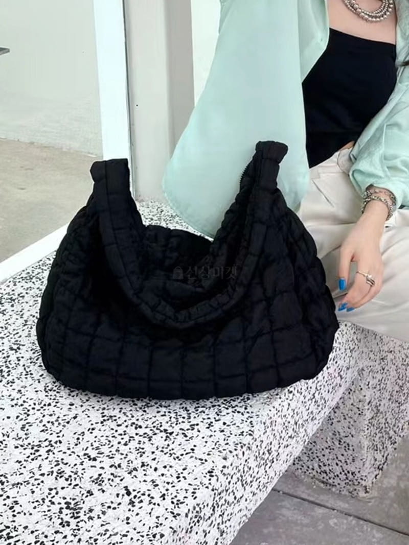 A In - Korean Women Fashion - #womensfashion - Embo Padding Shoulder Bag