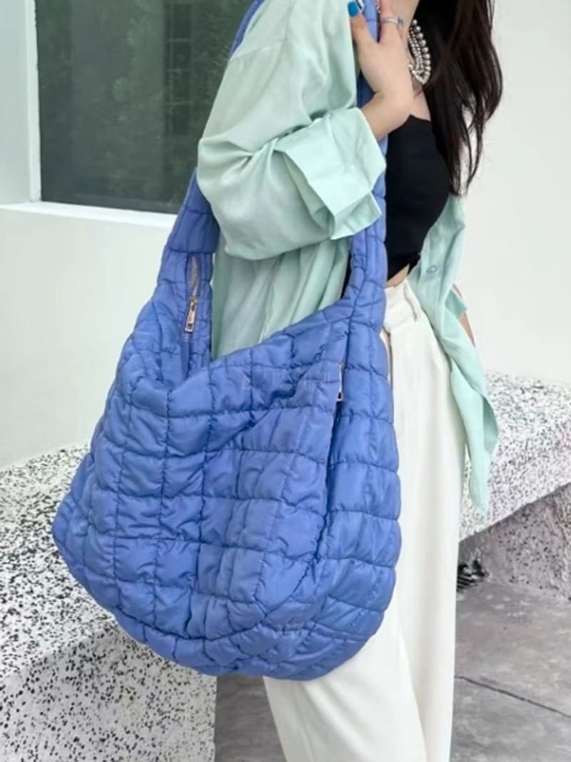 A In - Korean Women Fashion - #womensfashion - Embo Padding Shoulder Bag - 3