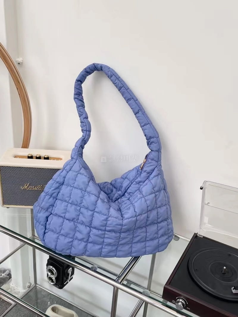 A In - Korean Women Fashion - #womensfashion - Embo Padding Shoulder Bag - 7