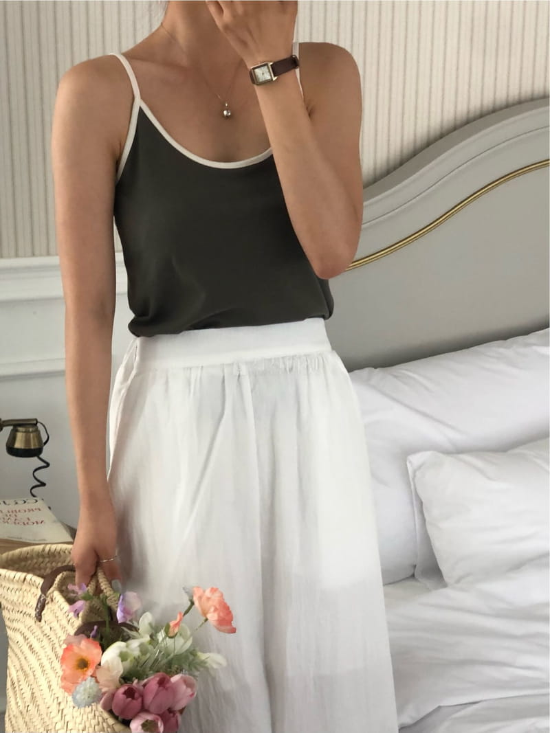 A Want - Korean Women Fashion - #romanticstyle - Color String Sleeveless - 2