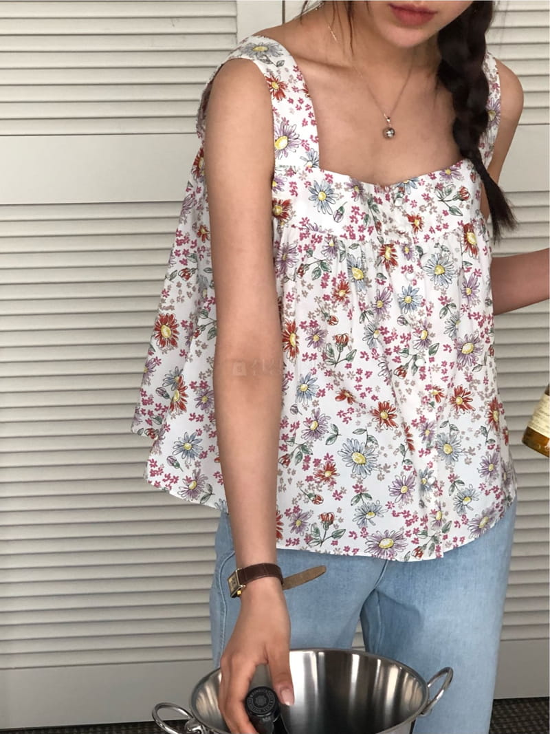 A Want - Korean Women Fashion - #womensfashion - Floral Sleeveless - 11