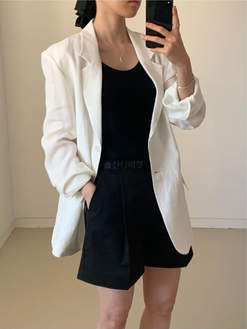 And The - Korean Women Fashion - #womensfashion - Linen Jacket