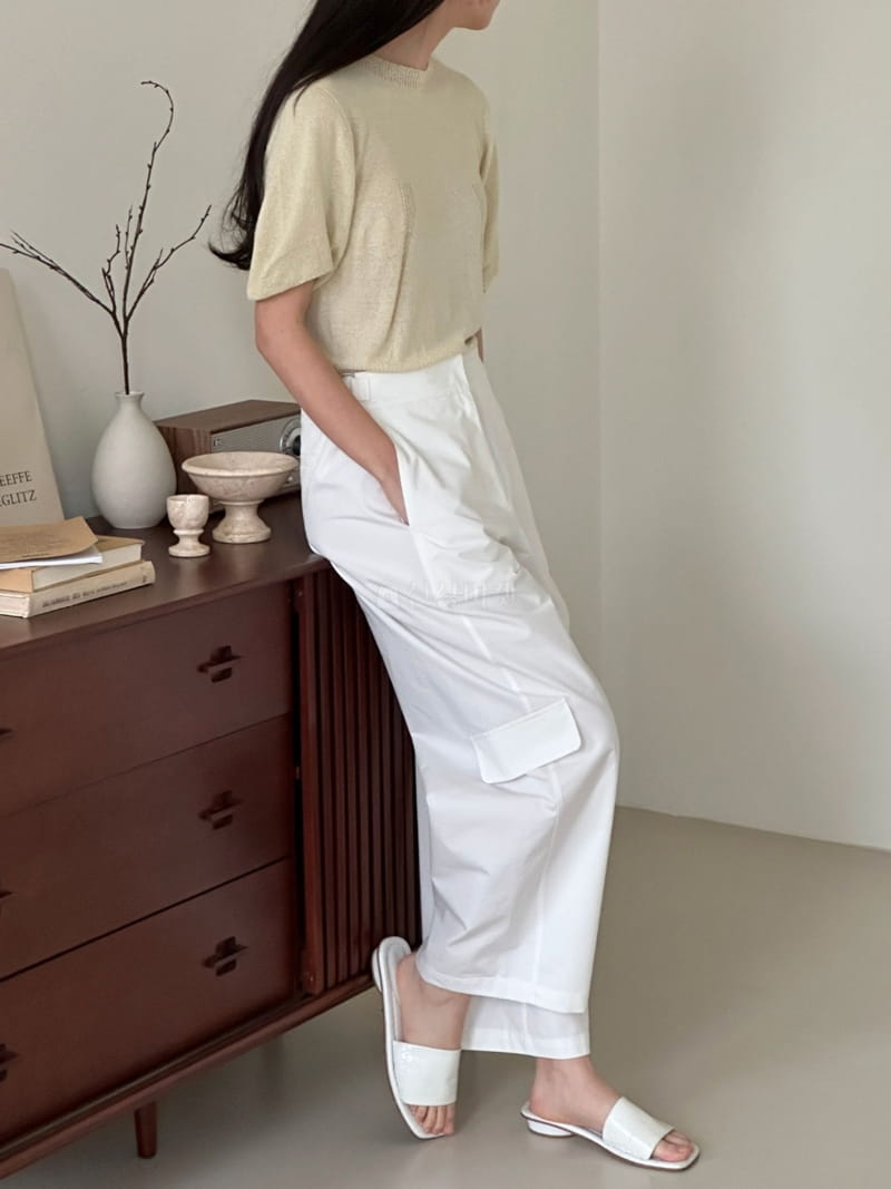 Anne Margaret - Korean Women Fashion - #vintagekidsstyle - Wide Crop Pants - 7