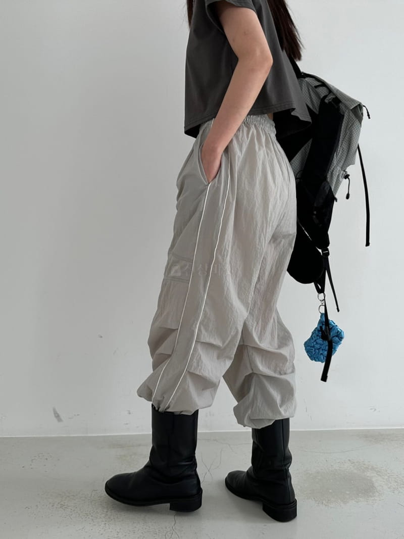 Archive - Korean Women Fashion - #momslook - Piping Nylon Pants - 11