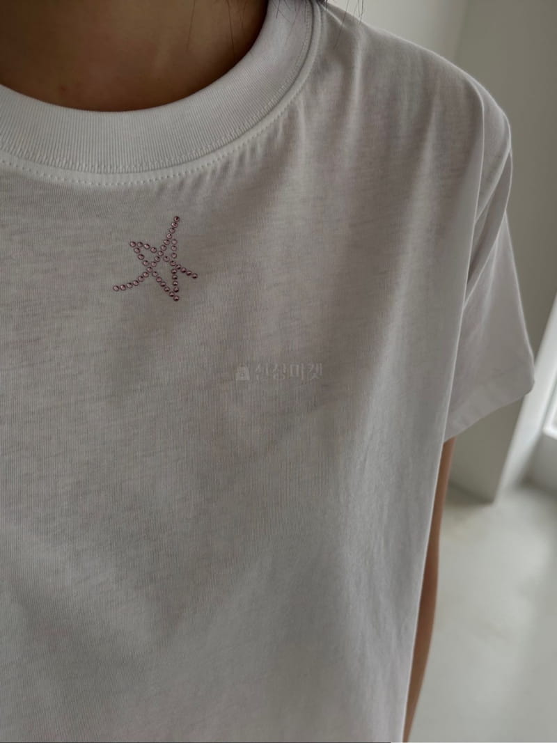 Archive - Korean Women Fashion - #womensfashion - Star Cubic Crop Tee - 5