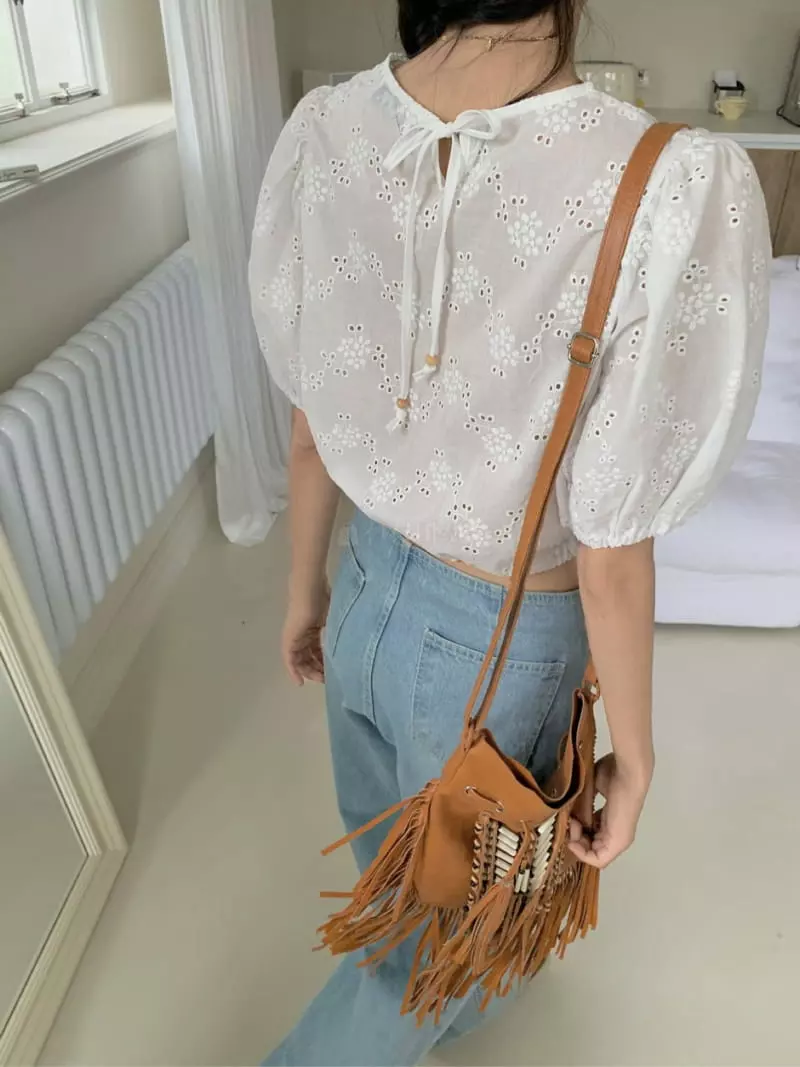 Arr - Korean Women Fashion - #womensfashion - Punching Blouse - 3