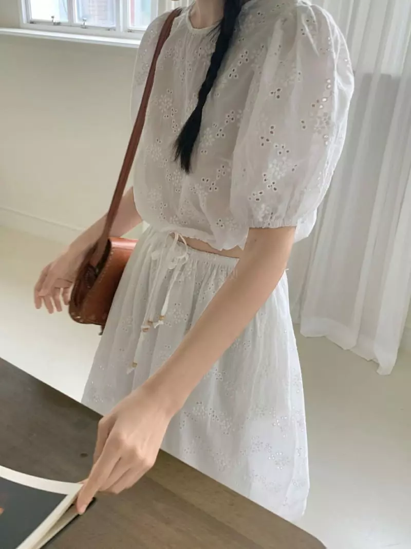 Arr - Korean Women Fashion - #womensfashion - Punching Blouse - 7