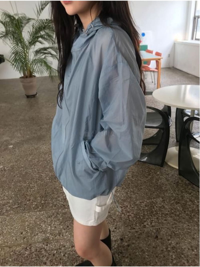 Avoir - Korean Women Fashion - #momslook - See Through Hoody Windbreaker - 12