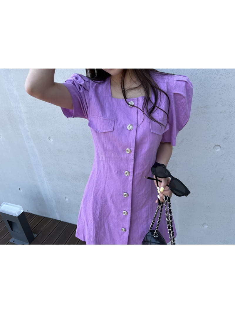 Awesome - Korean Women Fashion - #womensfashion - Linen Puff One-piece - 6