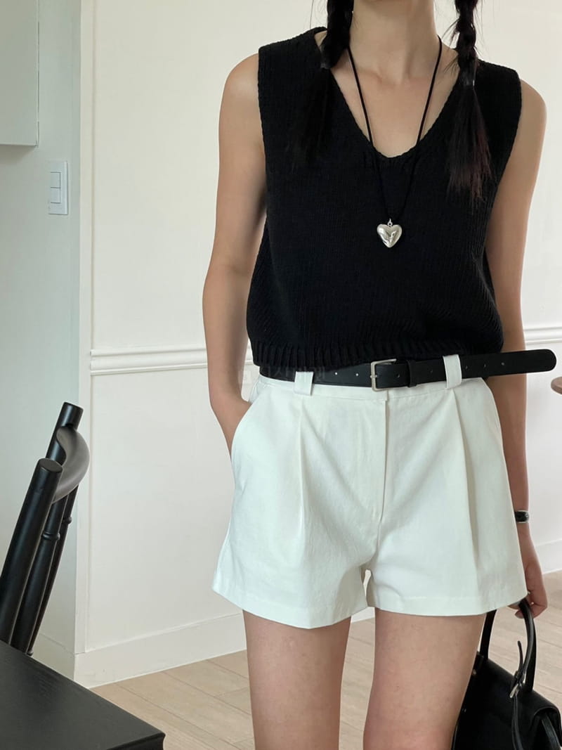 Baguette - Korean Women Fashion - #momslook - V Mini Sleeveless