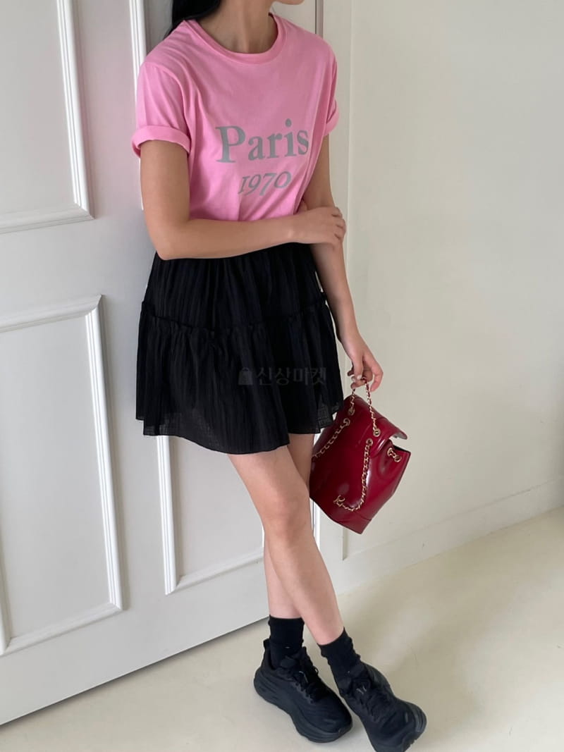 Baguette - Korean Women Fashion - #romanticstyle - Paris Tee - 3