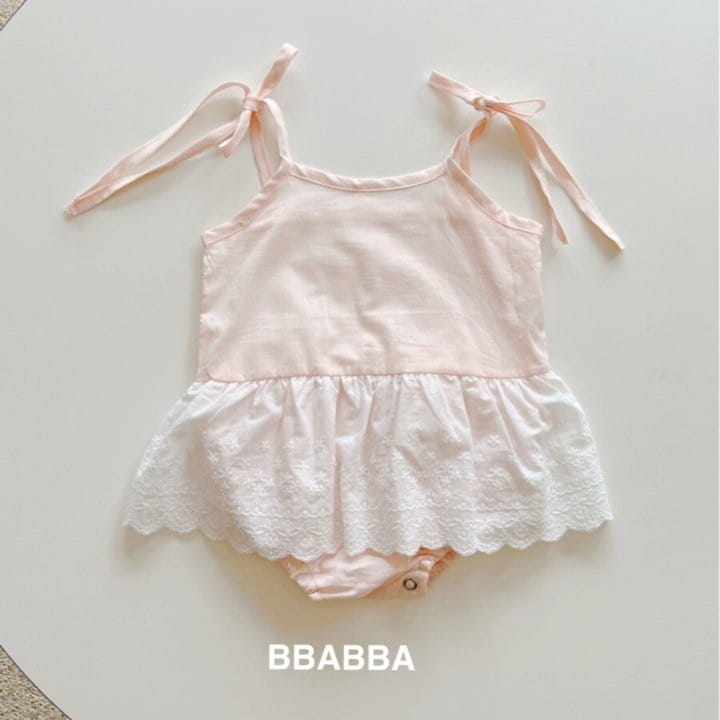 Bbabba - Korean Baby Fashion - #babyboutiqueclothing - Milk String Lace Bodysuit