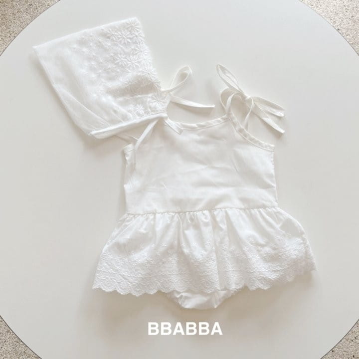 Bbabba - Korean Baby Fashion - #babyclothing - Milk String Lace Bodysuit - 2