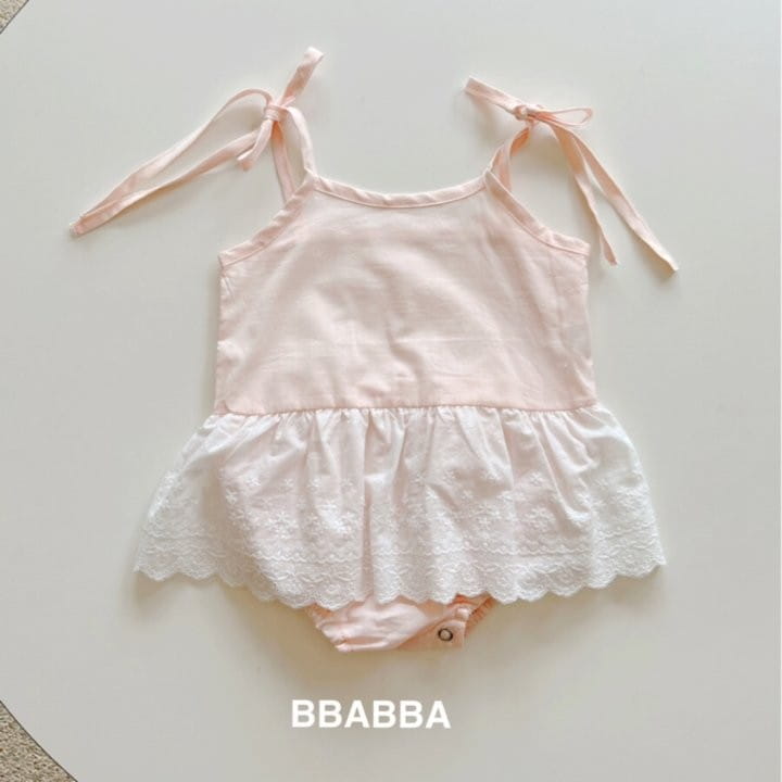 Bbabba - Korean Baby Fashion - #babyfashion - Milk String Lace Bodysuit - 4