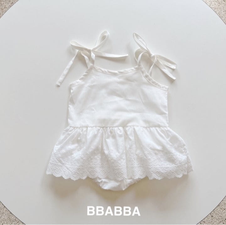 Bbabba - Korean Baby Fashion - #babylifestyle - Milk String Lace Bodysuit - 6